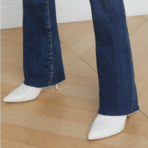 L’AGENCE Ruth High Rise Straight Leg Jeans in Naples Wash Blue Size:27 - Picture 3 of 12